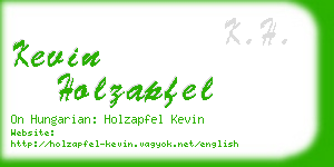 kevin holzapfel business card